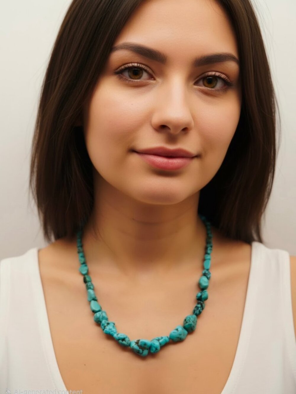 Rare Gorgeous Number 8 Turquoise Nugget Necklace
